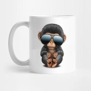 Cute Baby Chimp Wearing Sunglasses Mug